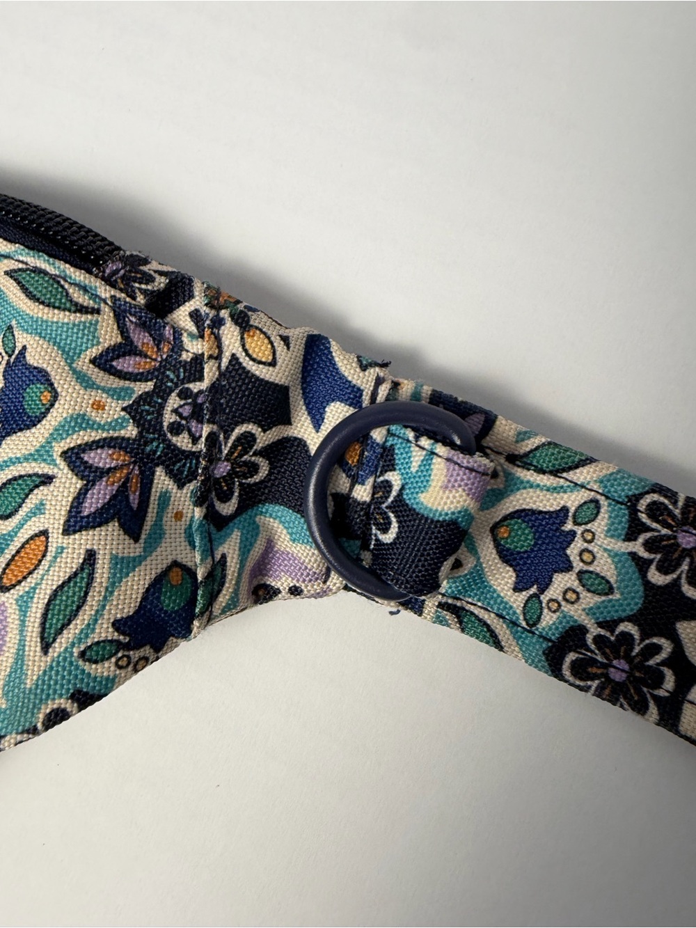 Vera Bradley Sling Backpack Blue Floral Crossbody Bag Adjustable Strap Travel - Picture 6 of 8